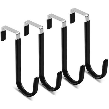 4 kpl poraamatonta oven takkia naulakko Z-muotoinen oven koukku silikonilla