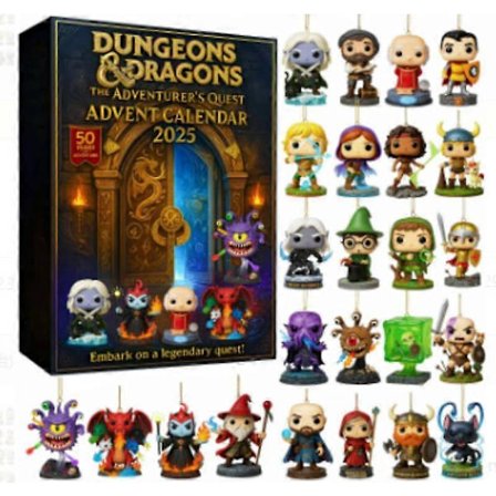 Dungeons & Dragons Julekalender Blind Box Juletræspynt (FMY)