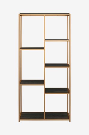 Dorel Home - Bogreol med 5 hylder Quincy - Brun - Bogreoler - Fra Homeroom