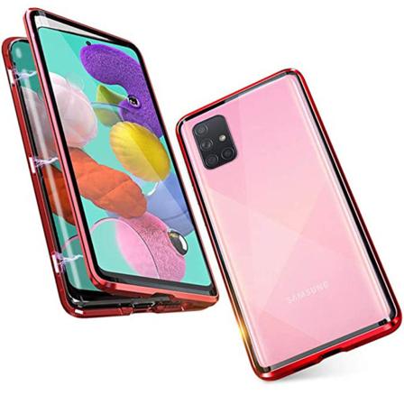 TG Samsung Galaxy A71 - Tehokas Magneettinen Kotelo Punainen
