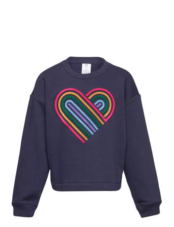 Kids Interactive Graphic Sweatshirt Sweatshirt Trøje Blå GAP
