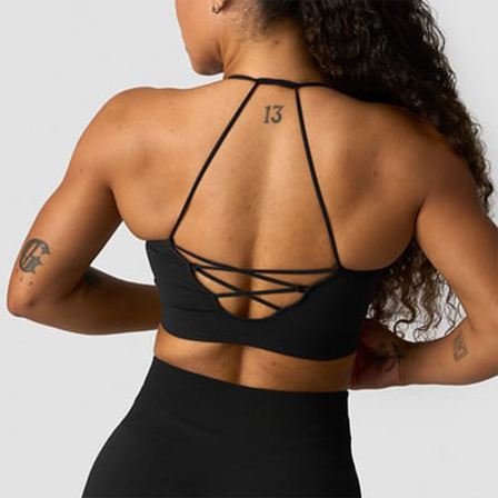 ICANIWILL Shape Strappy Sport-Bh Svart