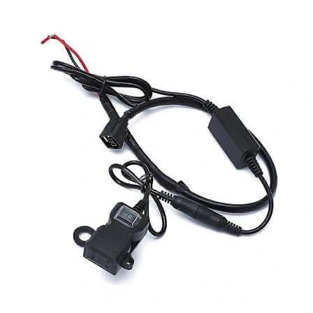 Tænd/Sluk Dobbelt USB-oplader Opvarmet Håndtagsvarmer Kontakt Til Honda CRF250L 19-20 CRF300L / Rally - Stikkontakt