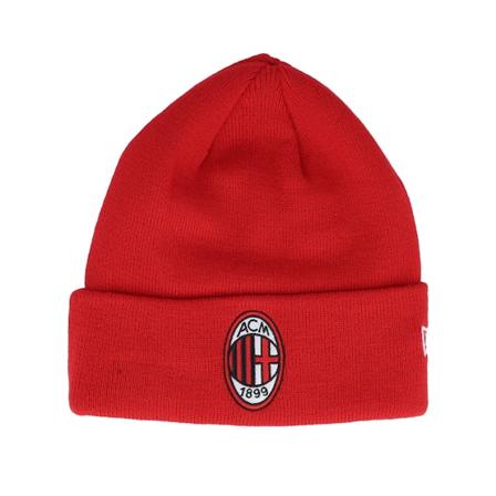 New Era - AC Milan Core Scarlet Cuff Cuff Red Beanie - Football @ Hatstore