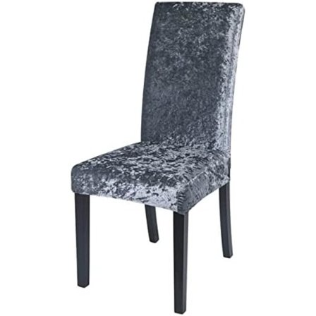 2 stk knuste fløyel stolseter, stretch stolseter, elastisk stolseter