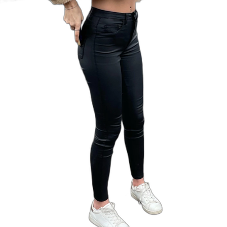 Svarta jeans/ lack byxor