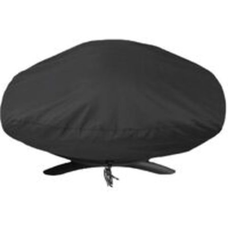IC Gasgrill BBQ passar grillskydd för Weber Baby Q, Q100 och Q1000 gasolgrillar, svarta, Versailles