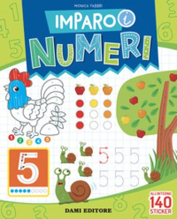 Imparo i numeri. Con adesivi. Ediz. a colori Monica Fabbri