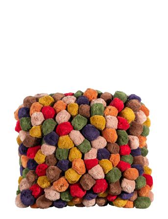 Pillow Pom Pom Home Textiles Cushions & Blankets Cushions Multi/mønstret ByOn