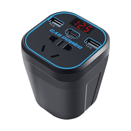 12V/24V till 220V Digital Display Bilinverter Universell Billaddare General Motors Lastbilsuttag Bil Strömomvandlare