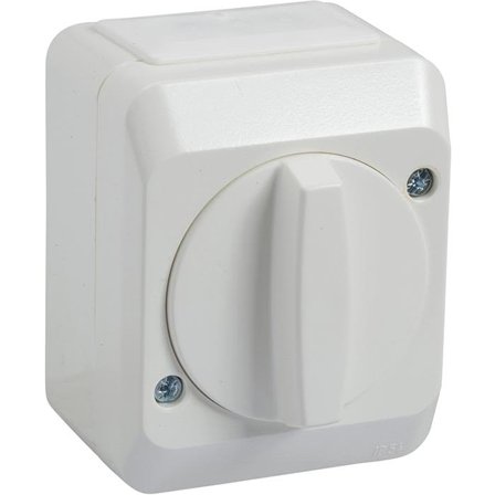 Schneider Electric Aqua Stark 183502200 Strömbrytare kapslad vridmodell, trapp/1-pol, Strömbrytare & vägguttag