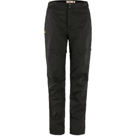 Fjällräven Women's Abisko Hike Zip-off Trousers in Black | Size: 16/32", G-1000