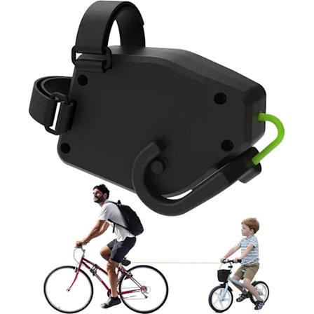 Sykkel Slepetau Uttrekkbar Sykkel Trekke Stang Slepesystem Tilbehør for Terrengsykkel, Sykkel, Lastekapasitet 90 kg