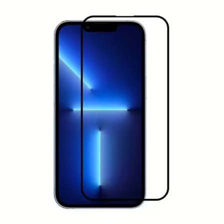 Skärmskydd iPhone 15/16 - 3D Härdat Glas Svart