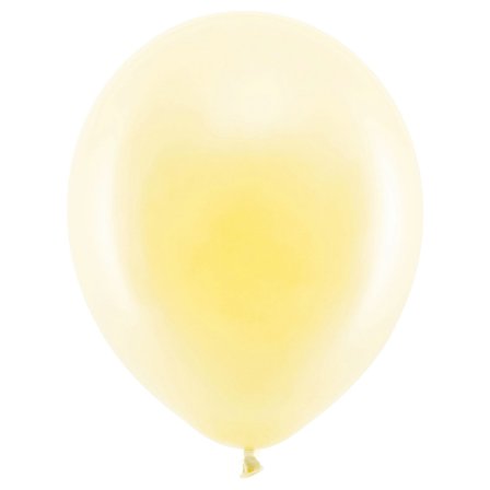 Rainbow Små Latexballonger Pastell Elfenbenshvite