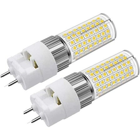 G12 16W Varm Hvid LED Pære, Bi-Pin Majspære (150W Halogen/Glødepæreækvivalent), 3000K 1600 Lumen Projektør, Pakke med 2