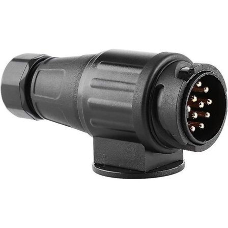 13-polig eluttag för släpvagn 12v husvagnskontakt plast 13-polig