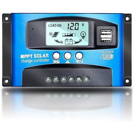 Mppt 100a 12v/24v Auto Focus Tracking Solar Panel Charge Controller Regulator Med Dual Usb Port, Lcd Display, Ny Mppt Teknisk