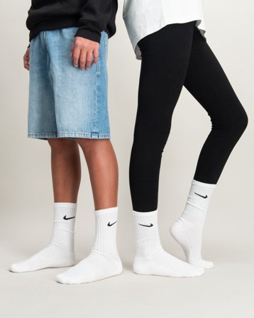 Nike U NK V CUSH CREW - 3P VALUE Hvid Sokker/Strømper Unisex - Kids Brand Store