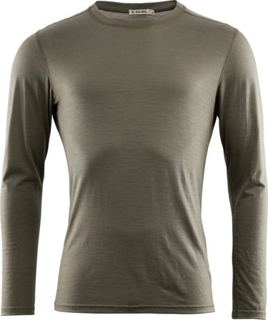 Aclima LightWool Undershirt Long Sleeve Man Men long-sleeved sweaters Green M