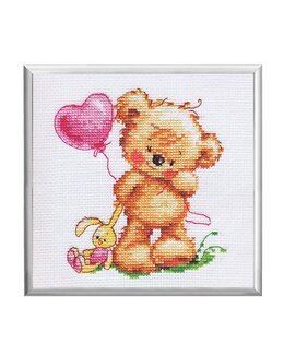 Kirjontapakkaus Taulu Teddy-Alisa