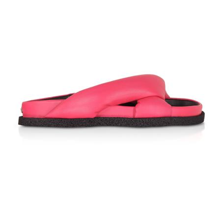Kenzo, Coral Nappa Leather Komfy Flat Mules Roze, Dames, Maat:36 EU