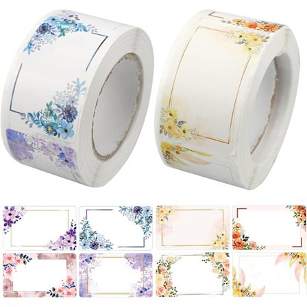 500 stk. 2 Ruller Glas Etiketter Selvklæbende Marmelade Glas Etiketter til Køkken