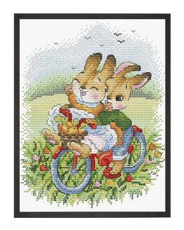 Broderikit Tavla En Cykeltur