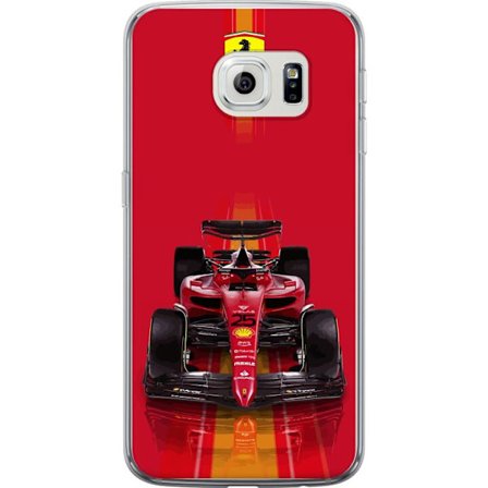 Yhteensopiva Puhelinkuori Samsung Samsung Galaxy S6 edge Ferrari Formula 1 -auto ikonisessa punaisessa muotoilussa urheilullisella tarkkuudella