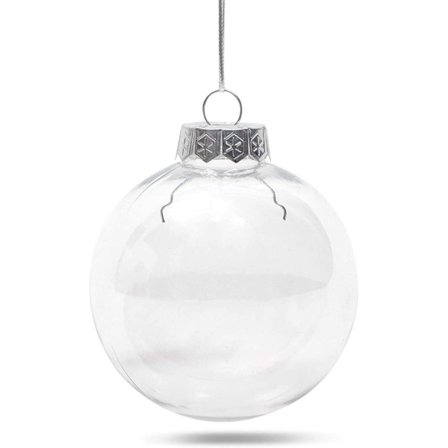 Klare Fyllbare Julekuler, Kunst- og Håndverksutstyr (7,9 cm) - 32 Pakning