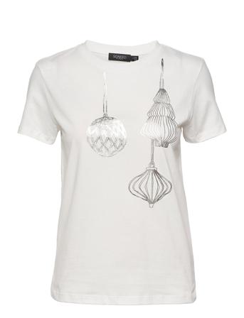 Sltingle Tee Ss T-shirt Top Hvid Soaked In Luxury