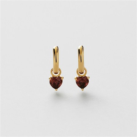 Espresso Heart Creolen