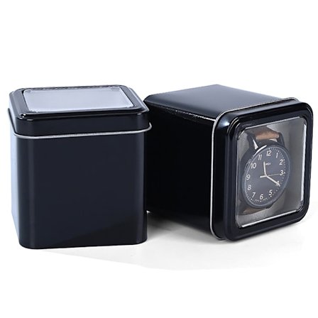 8 cm metall smykker displayetui med pute Watch Organizer Box