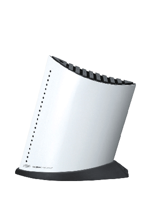 Global Knivblock vit 9 +1 Köksredskap 28x11x26 cm