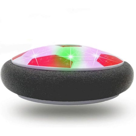 Farverige LED-lys Fodbold Hover Legetøj, Den Sjoveste og Fedeste Gave Fødselsdagsgave 4-9 År Gammel Dreng (Rød)