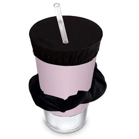 Genanvendelige, vaskbare drikkeovertræk Anti Spike Scrunchie - dækker til de fleste drikkekopper og glas