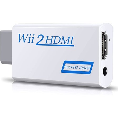 Wii till HDMI-konverterare, Full HD 1080P Videoadapterkonverterare med