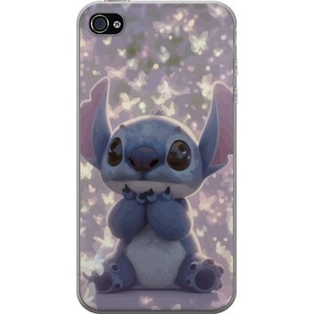 Kompatibelt Mobildeksel til Apple iPhone 4 Stitch søt kawaii sommerfugler lys magisk Disney