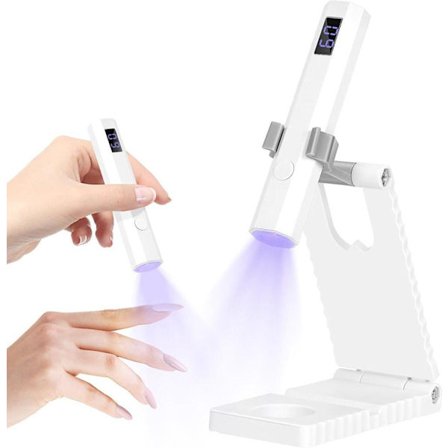UV Neglelampe med Digitalt Display - 2 Tidsindstillinger & Justerbar Vinkel