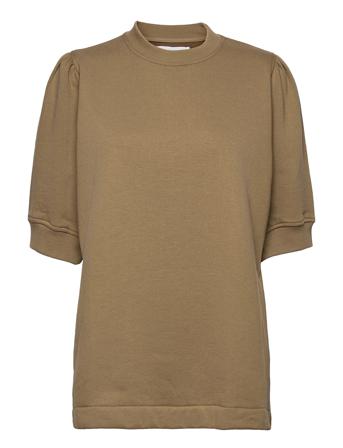 Bodil Crew Neck 10902 T-shirt Top Grøn Samsøe Samsøe