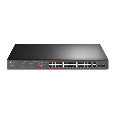 TP-Link TL-SL1226P - switch - 26 porter - ikke-styrt - rackmonterbar