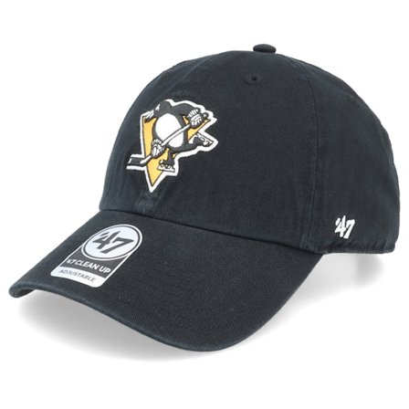 47 Brand - NHL - Black - adjustable - Cap - Pittsburgh Penguins Pittsburgh Penguins Clean Up Black Adjustable - Hatstore