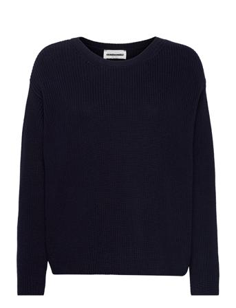 Nuriellaa Pullover Striktrøje Navy ARMEDANGELS