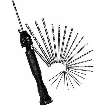 Mini-käsikäyttöinen pora, 26-osainen käsikäyttöinen pora, alumiininen käsikäyttöinen minipora ja upotuspora, kierukka- ja kierrepora mallille Amber