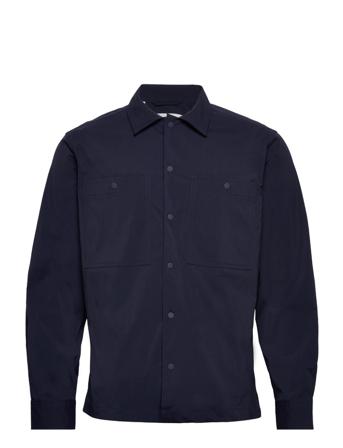 Slhlooselight-Nylon Overshirt Ls B Noos Overshirts Marineblå Selected Homme