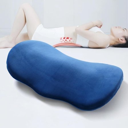 Rygpude med ryglæn til kontorstol og bil - Ergonomisk lændepude_TF_TF