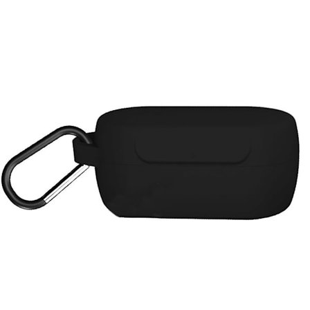 Silikoni kotelo Skullcandy Sesh True Wireless -nappikuulokkeille (musta)