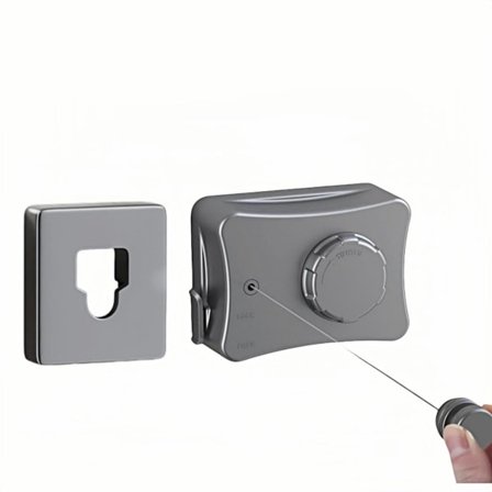 Udtrækkelig tørresnor egnet til indendørs og udendørs brug, anti-hænge vægmonteret tørrestativ, 5 meter lang rustfri ståltråd enkelt tørresnor