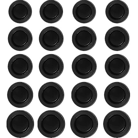 20 Stykker Svart Gummi Sparebøsse Plugg Sparegris Plugg Gummi Sparebøsse Propp Deksel Gummi Rund Plugg (5 Størrelser)-h