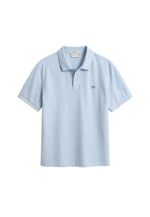 GANT Regular Fit Shield Piqué Polo Shirt T-shirts Herr Blå M